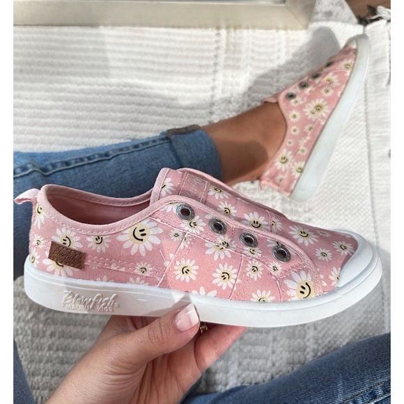 Kids Blowfish Malibu Pink floral print sneakers - Picture 4 of 4